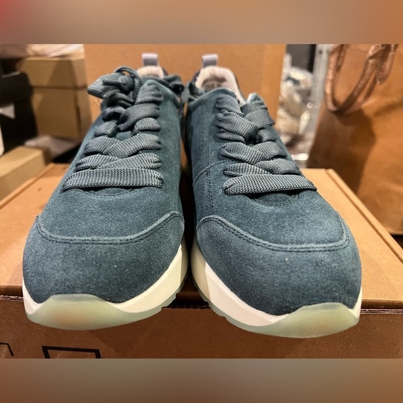 S55. Munro Womens Monique Blue Suede Leather Lace Up Sneakers Shoes 10.5N - Picture 3 of 9